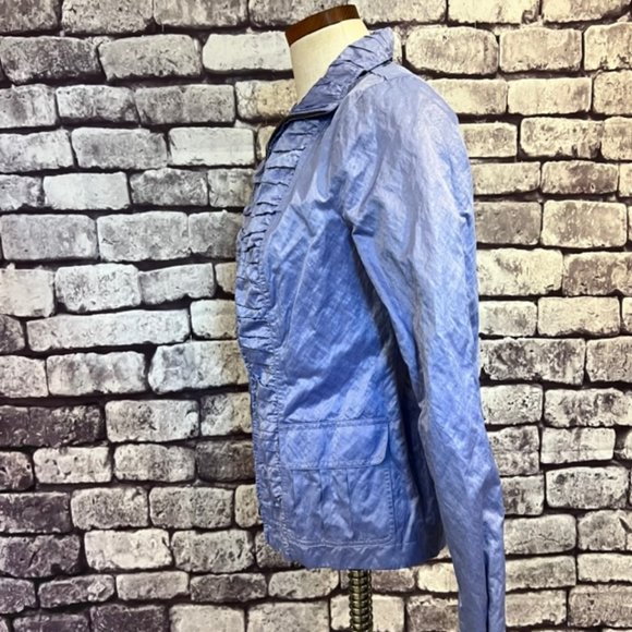 Chico's Blue Fully Lined Long Sleeve Jacket Size Small - Picture 4 of 8